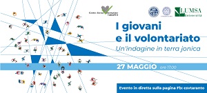 Evento di presentazione “I Giovani e il Volontariato. Un’indagine in terra jonica”