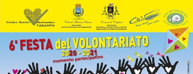 Si conclude a Crispiano la “Festa del Volontariato 2020-2021”