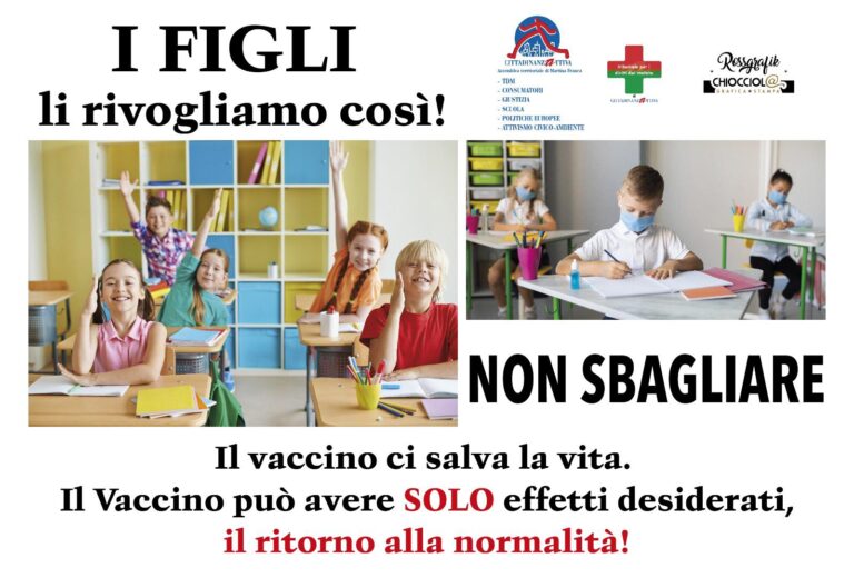 Campagna di sensibilizzazione alla vaccinazione a cura di Cittadinanzattiva TDM Martina Franca 