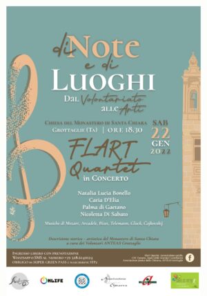 “di Note e di Luoghi, dal Volontariato alle Arti”.  Grottaglie ospita il terzo appuntamento