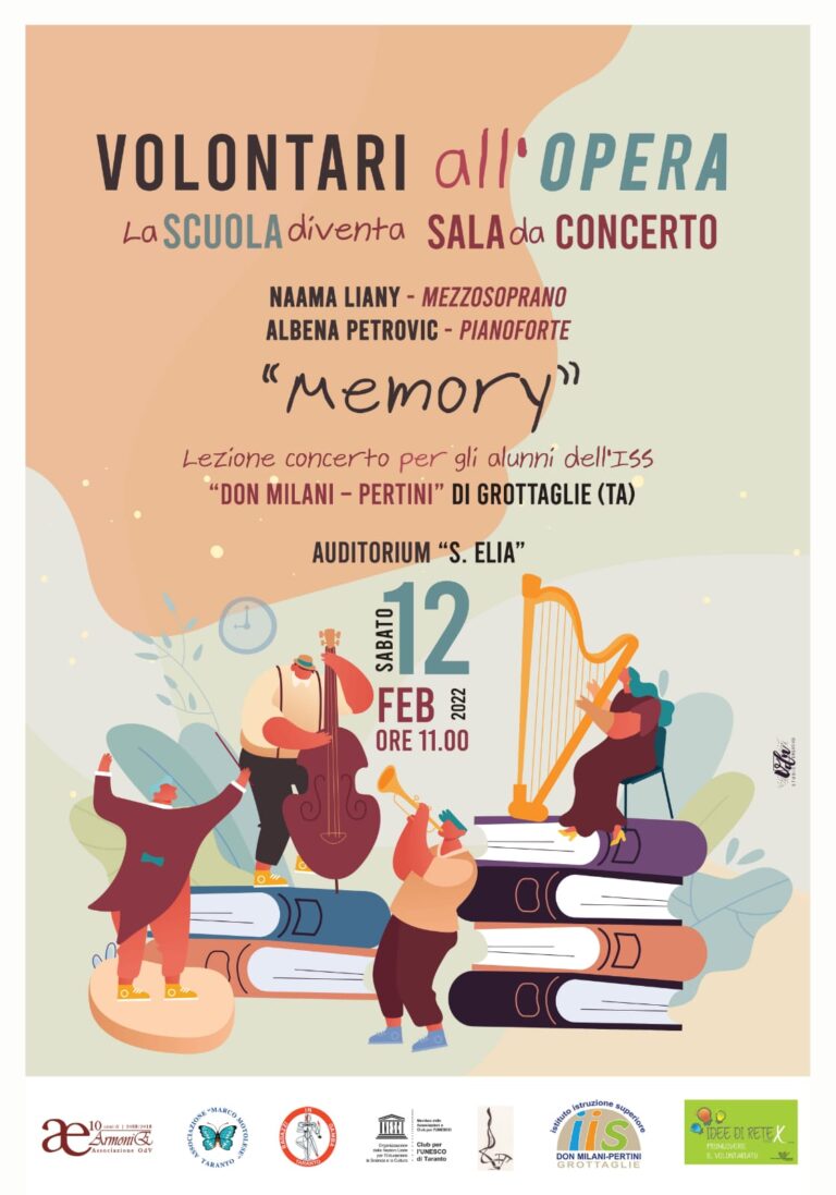 “Volontari all’OPERA” – La scuola diventa Sala da Concerto …nel Mese della Memoria