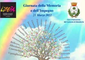 “Giornata della Memoria e dell’impegno in ricordo delle vittime innocenti delle mafie”. Una iniziativa anche a Manduria