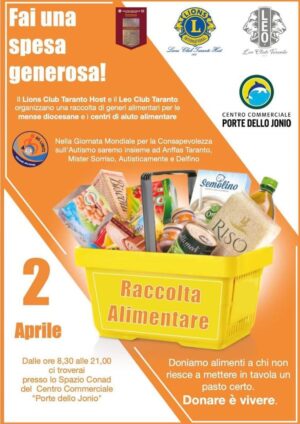“Fai una spesa generosa!” – Raccolta alimentare
