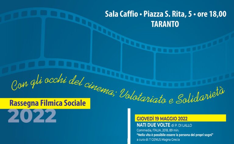 Arriva la Rassegna filmica sociale 2022