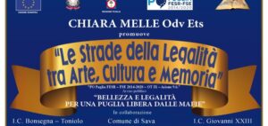 Progetto “Le Strade delle Legalità tra Arte, Cultura e Memoria” per rafforzare la cultura della legalità