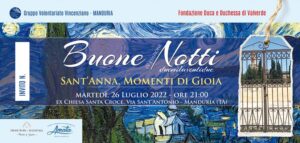 La solidarietà a Manduria con “BuoneNotti 2022”