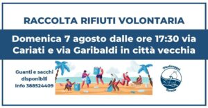 Raccolta di rifiuti con Plasticaqquà Taranto. Nuovo appuntamento