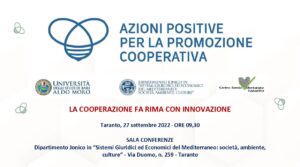 “La cooperazione fa rima con innovazione”