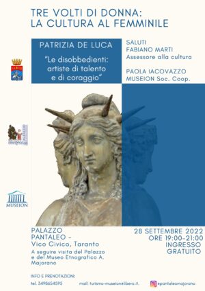 “Tre volti di donna: la cultura al femminile”. Ultimo appuntamento