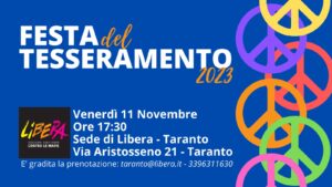 La “Festa del tesseramento” di Libera