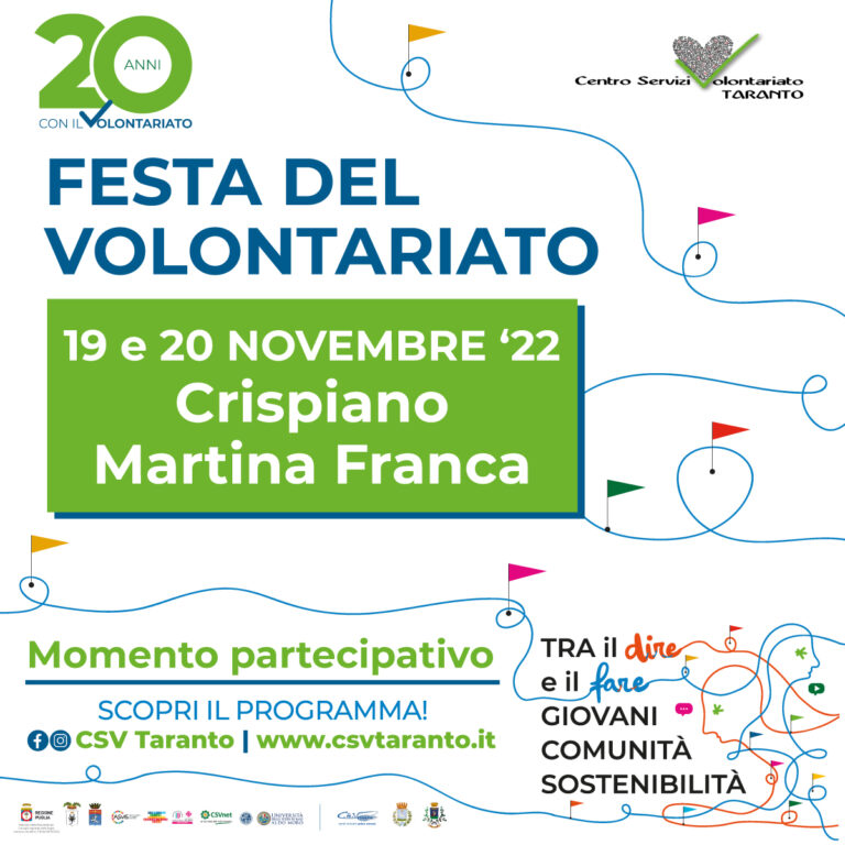 Crispiano e Martina Franca teatro della Festa del Volontariato