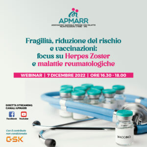 Fragilità, riduzione del rischio e vaccinazioni: focus su Herpes Zoster e malattie reumatologiche