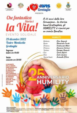“Che fantastica storia è la vita” – Evento Solidale