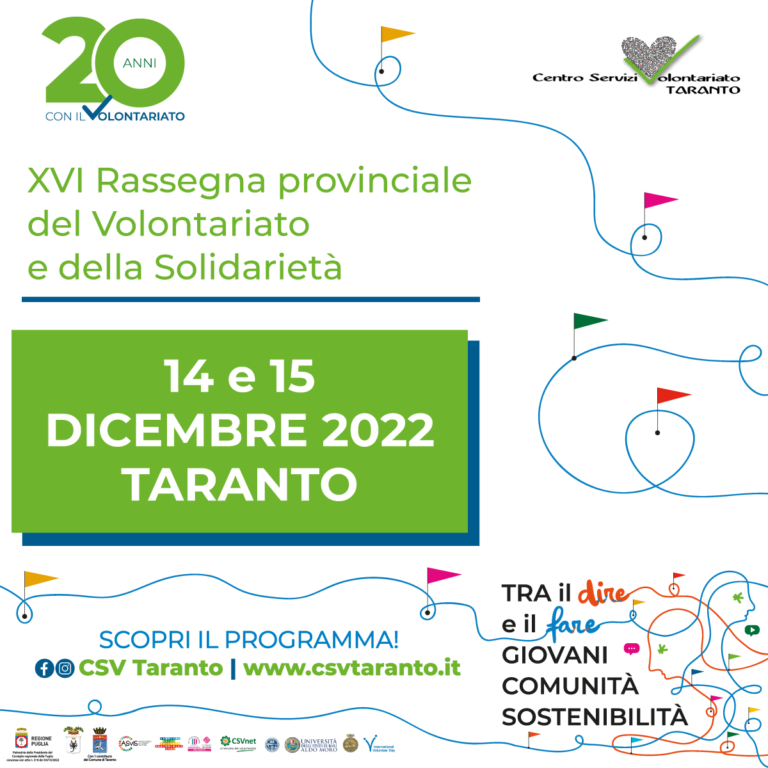 Torna la Rassegna provinciale del Volontariato e della Solidarietà