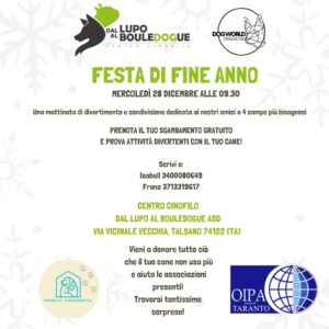 Festa di fine anno con i nostri amici a 4 zampe