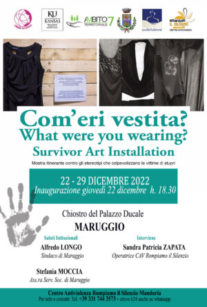 “Com’eri vestita?”. A Maruggio il Natale è nel segno del contrasto alla violenza sulle donne