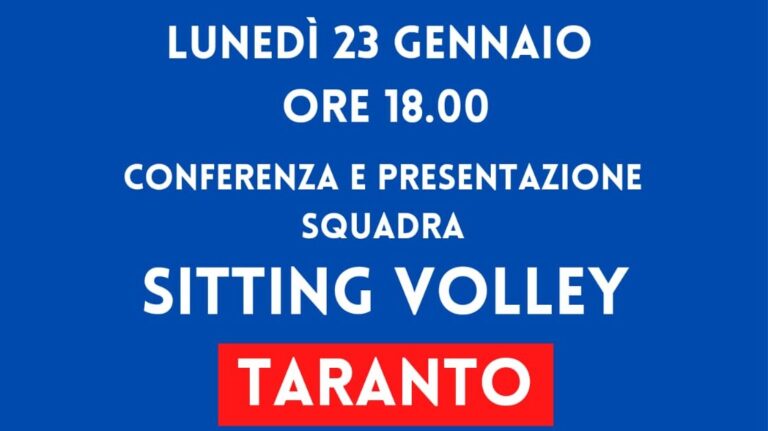Presentazione squadra di Sitting Volley